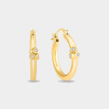 Three stone earrings